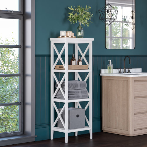Free Standing Bathroom Shelving Wayfair
